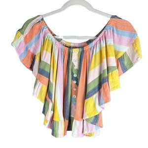 Willow Root Striped Crop Top